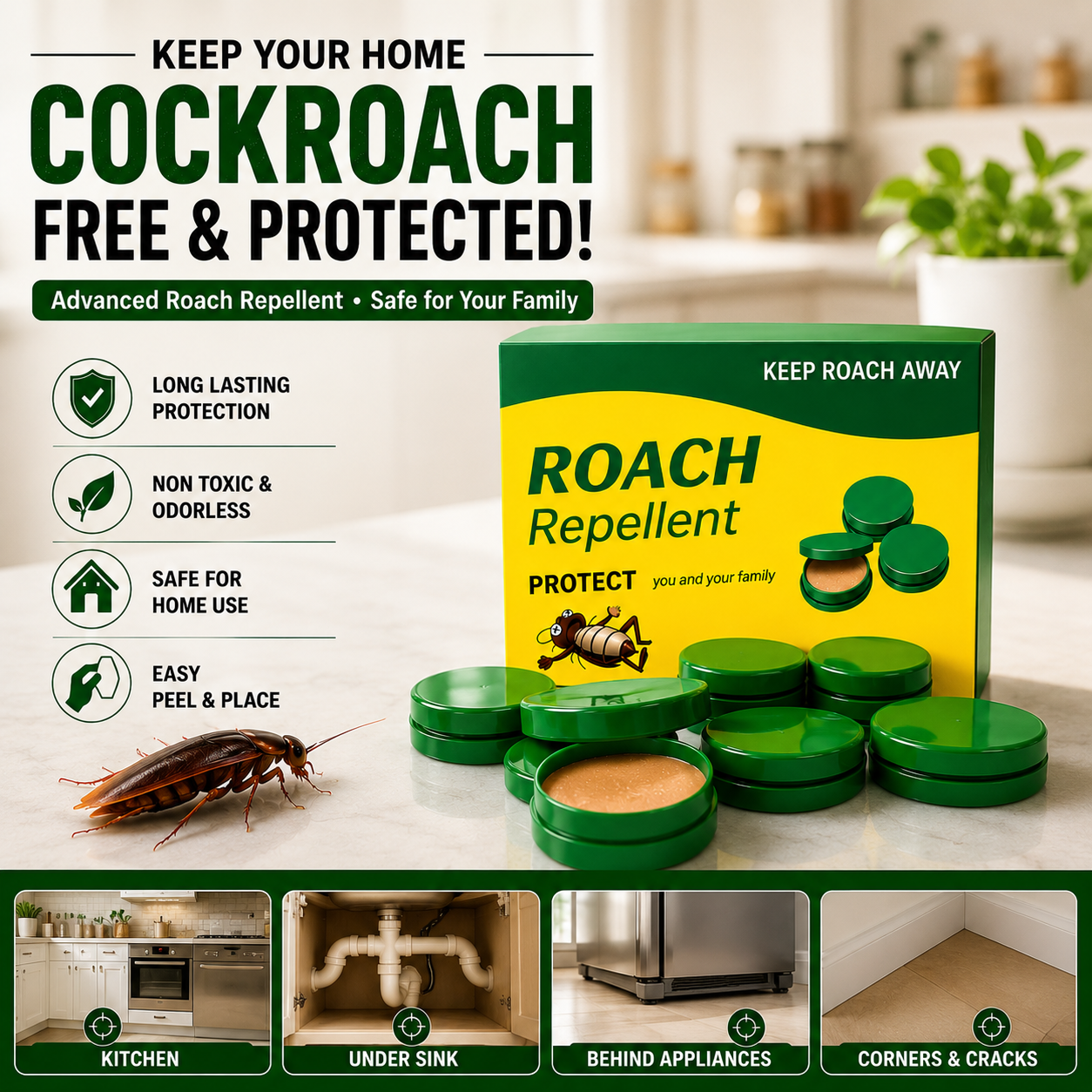 Cockroach Killer Gel | 🔥FLAT 50% OFF SAVING🔥(Buy 1 get 1 free)