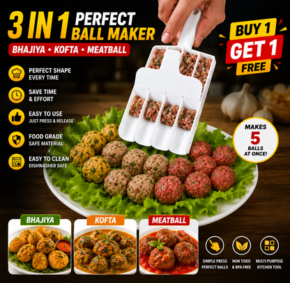 Perfect Kofta™ Meatball Maker | Make 5 Perfect Koftas In Seconds