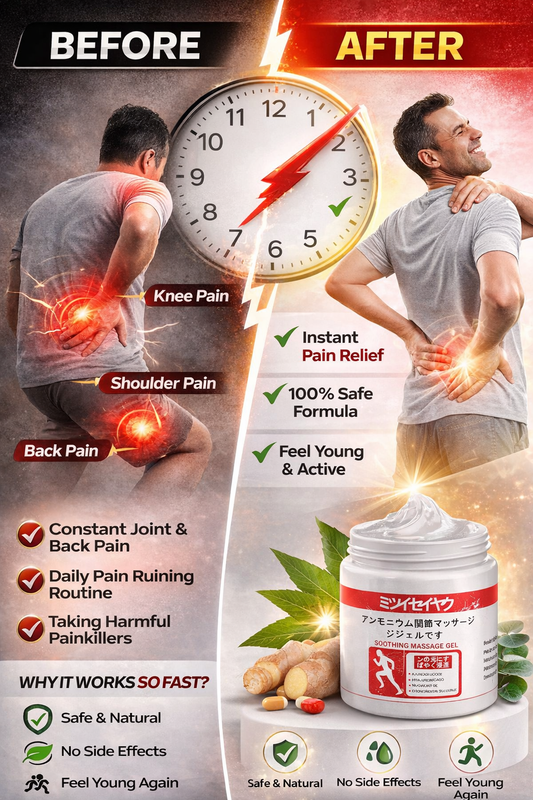 Ayurvedic Pain Relief Gel – Instant Relief for Back, Knee & Muscle Pain (Pack of 2)