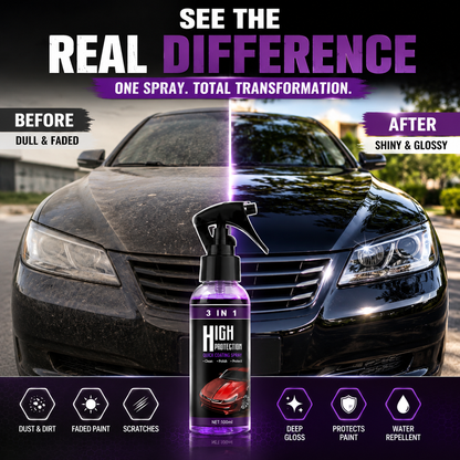 3-in-1 Car Coating Spray – Instant Shine & Protection | Buy 1 Get 1 FREE