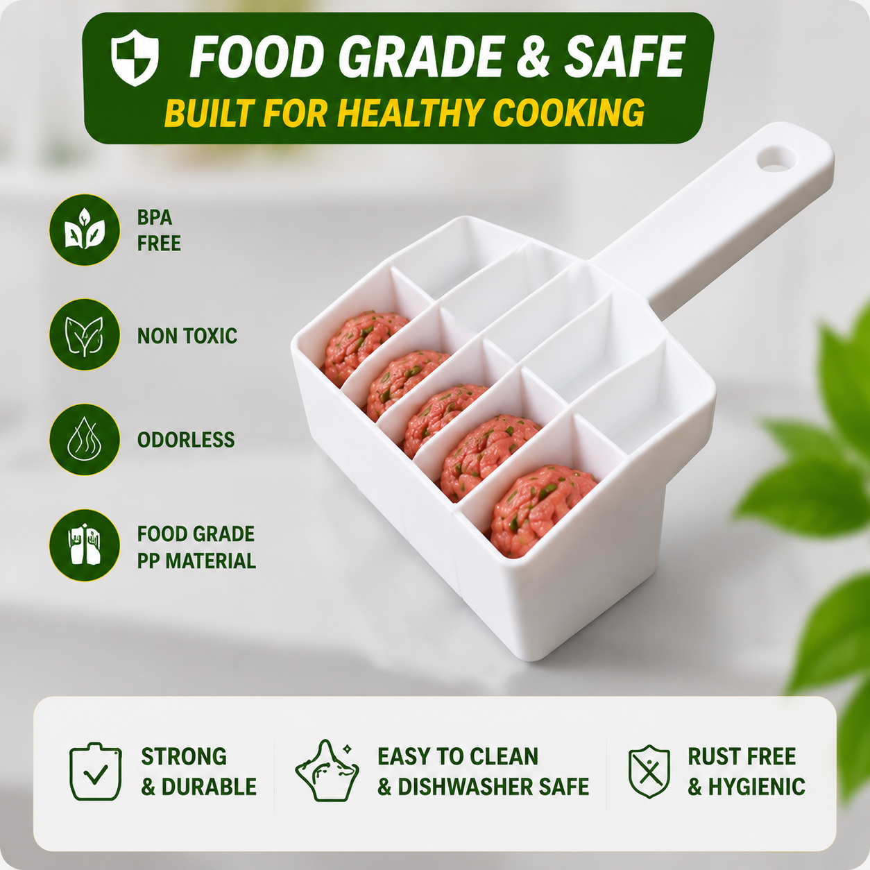 Perfect Kofta™ Meatball Maker | Make 5 Perfect Koftas In Seconds