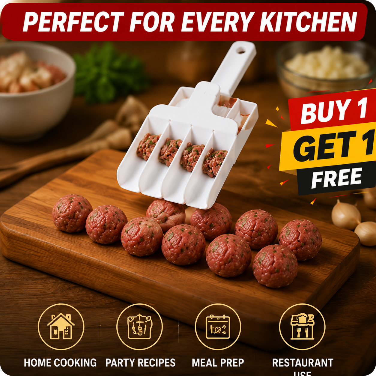 Perfect Kofta™ Meatball Maker | Make 5 Perfect Koftas In Seconds