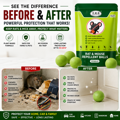RatShield™ Rodent Repellent Balls 🐭🔥 FLAT 50% OFF (Limited Time Offer)